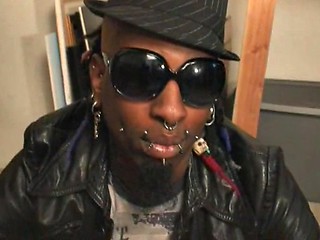 Hot Horny Pierced Hipster With Big Black Dick and Tats